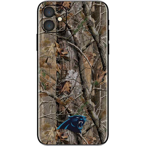 NFL Carolina Panthers Realtree AP Camo iPhone 11 Skin